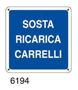 Sosta Ricarica Carrelli A Pvc Adesivo X Mm Victualia