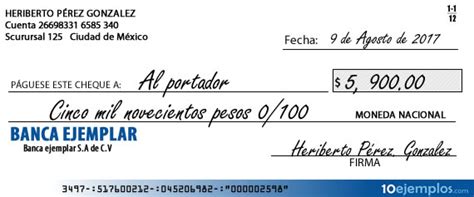 Tipos De Cheque Ejemplos 0 Hot Sex Picture