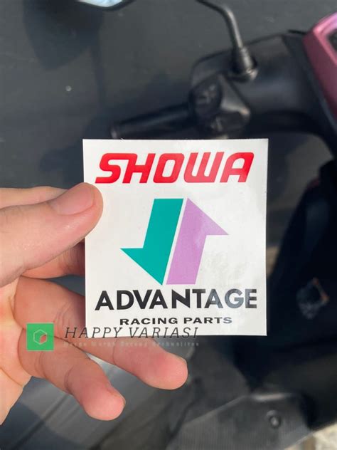 STIKER STICKER TEMPELAN SHOCK OHLINS TRANSPARAN SHOWA DOMINO HARGA