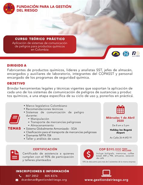 Curso Te Rico Pr Ctico Fundaci N Para La Gesti N Del Riesgo Fgr