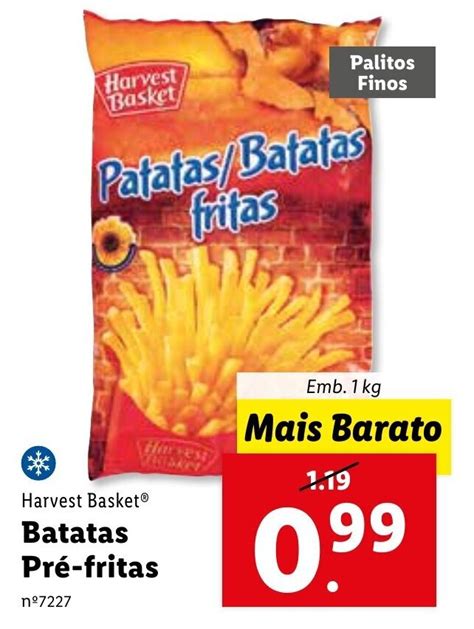 Promo O Harvest Basket Batatas Pr Fritas Kg Em Lidl