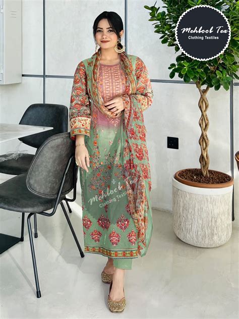 Mehboob Tex Chevron Luxury Lawn Collection Vol