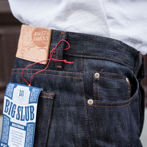 Naked And Famous Weird Guy Oz Big Slub Selvedge Indigo Raw