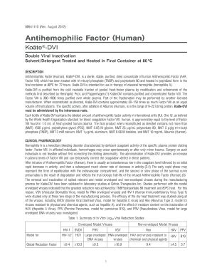 Fillable Online Talecris Pi Antihemophilic Factor Human Talecris Pi