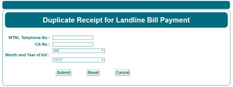 Steps To Pay Mtnl Bill Online Payment Mumbai Duplicate Mtnl Bill