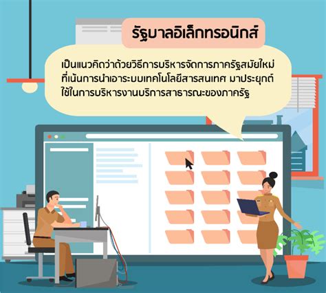 รัฐบาลอิเล็กทรอนิกส์กับการพัฒนาของระบบการทำงานของหน่วยงานภาครัฐ Research Cafe