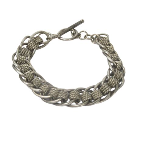 Sterling Silver Braided Link Bracelet