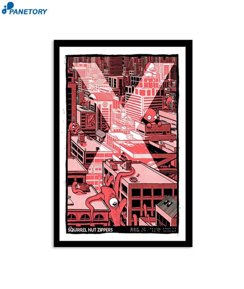 X The Band With Squirrel Nut Zippers Tour Chicago August 27 2023 Poster