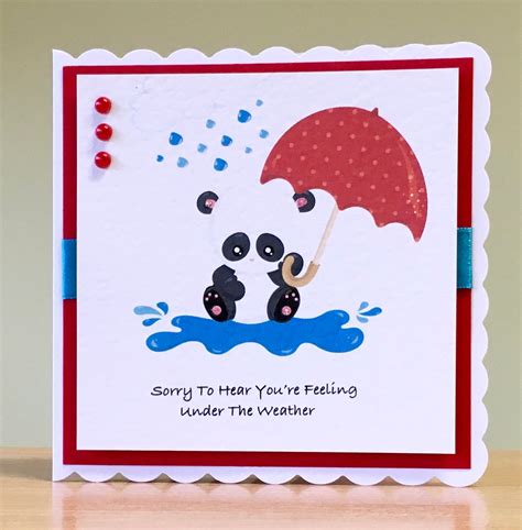 Paper Party Supplies Handmade Get Well Soon Card Get Well Cards Etna