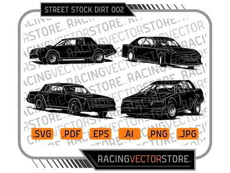 Street Stock Race Car Images without Spoilers in .svg .ai .eps .pdf ...