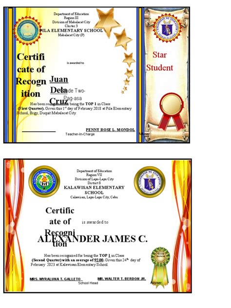 Award Certificates EDITABLE | PDF