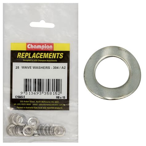 WASHER WAVE STAINLESS STEEL M8 X 15mm 304 A2 Champion Parts