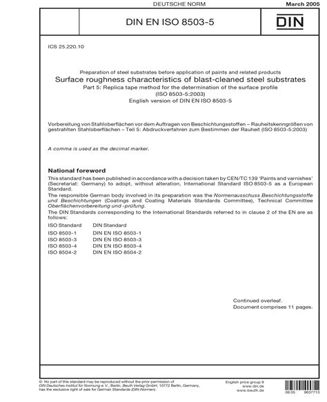 Din En Iso Preparation Of Steel Substrates Before