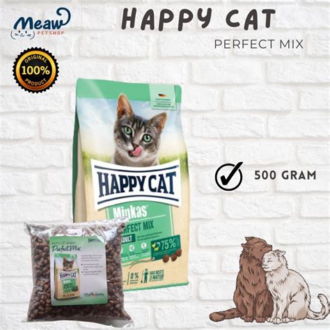 Jual HAPPY CAT MINKAS PERFECT MIX REPACK 500 GRAM ORIGINAL Shopee