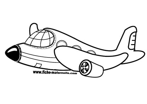 Petit Avion A Colorier En Maternelle Coloriage Activites Prescolaire