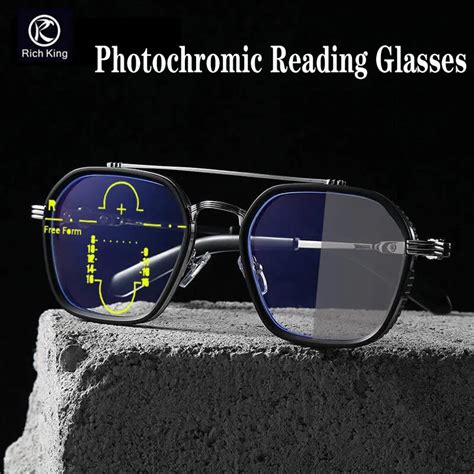 High Quality Pure Titanium Reading Glasses Men Anti Blue Light Glasses