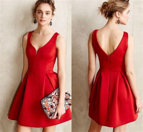 30 Vestidos Cortos Para Fiesta En Color Rojo Belleza