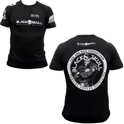 Camiseta Dry Fit Soldado Bope Preta Black Skull Parcelamento Sem