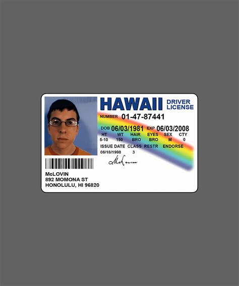 Mclovin Fake Id Digital Art by Sibainu - Pixels