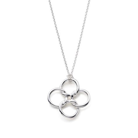 Elsa Peretti® Quadrifoglio Pendant In Sterling Silver Medium Tiffany And Co