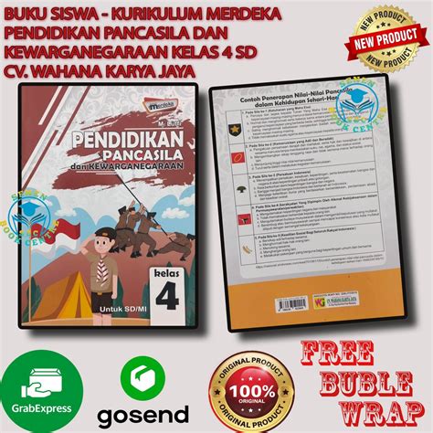 Pancasila And Citizenship Education Book Class 4SD Merdeka Curriculum