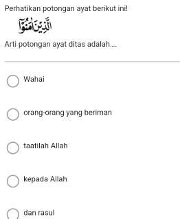 Perhatikan Potongan Ayat Berikut Ini Arti Potongan Ayat Ditas Adalah