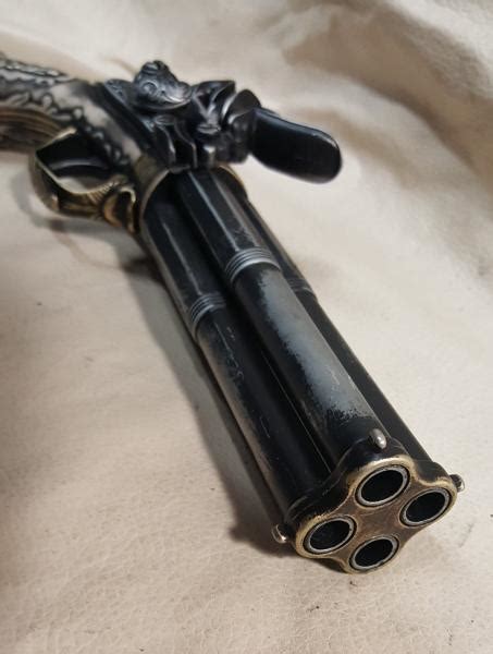 Steampunk Style 18th Century Aged French Four Barrel Flintlock Eventeny