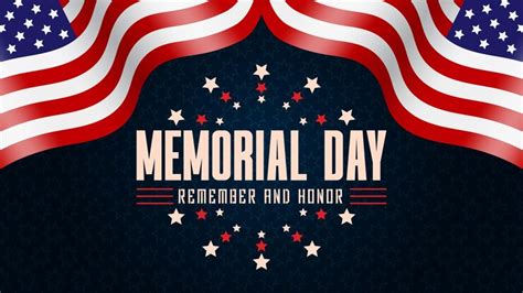 Premium Vector Memorial Day Banner Design With Us Flag Vector File