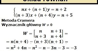 Blog matematyczny Minor Matematyka Układ równań