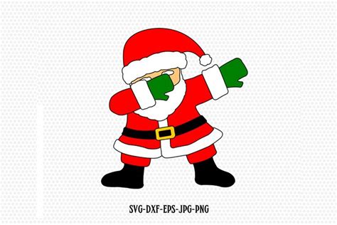 Santa Svg Dabbing Santa Svg Christmas Svg