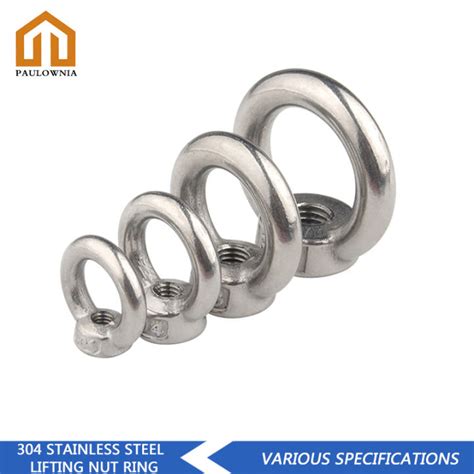 Ready Stock M3 M4 M5 M6 M8 M10 304 Stainless Steel Lifting Eye Nut Ring