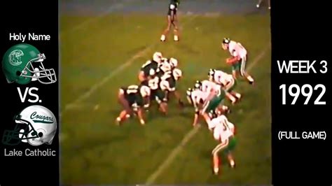 Holy Name Green Wave Vs Lake Catholic Cougars 1992 Ohio High School