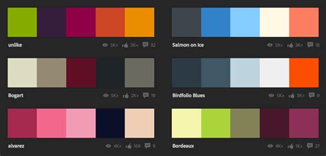 Schema Di Colori Sito Web Abbinamenti