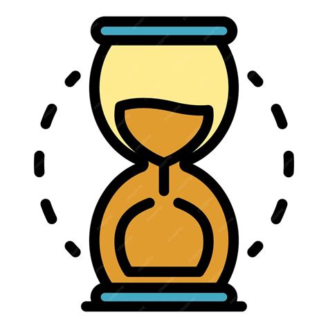 Premium Vector Hourglass Icon Outline Hourglass Vector Icon Color