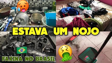 Cansei 🤮 A Casa Mais Suja Do Brasil 🇧🇷 Faxina Completa E Pesada Youtube