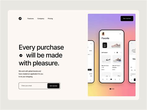 E Commerce App Landing Hero Section By Ugem On Dribbble