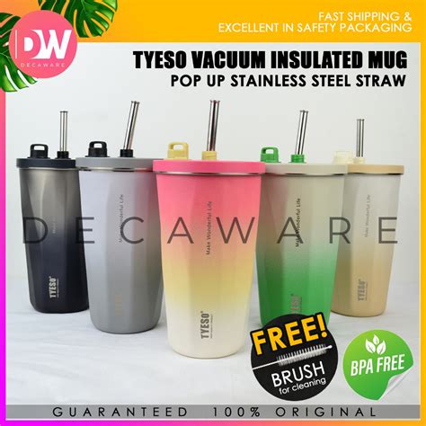 New Original Tyeso Ice Coffee Tumbler Ml Vacuum Insulated Double