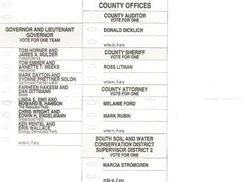 Sample Ballot For Duluth St Louis County Minnesota 2010 General