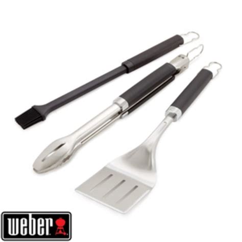 Weber Kit De 3 Accessoires Better Pince Spatule Et Pinceau Gamm Vert