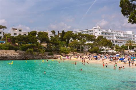 Cala Gran Bay In Cala D`Or, Mallorca, Balearic Islands, Spain Stock ...