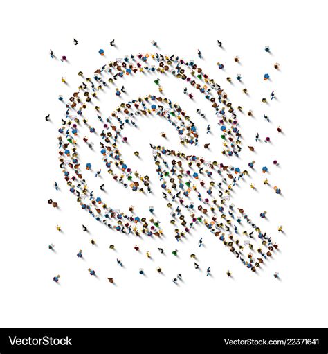 Crowd people Royalty Free Vector Image - VectorStock