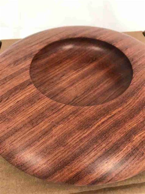 Bubinga Wooden Bowl Turned Wood Bowl Numonday