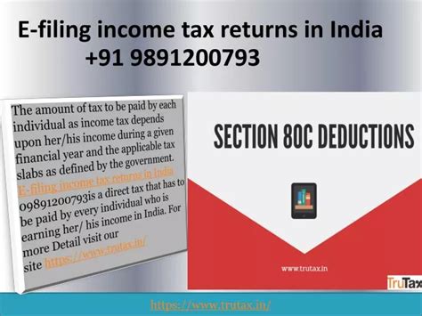 Ppt Guide To E Filing Income Tax Returns In India