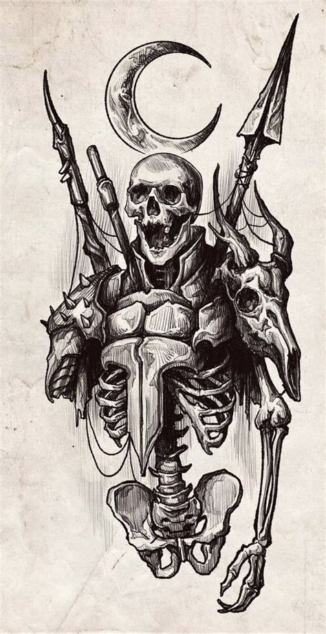 Skeleton | Tattoo art drawings, Tattoo design drawings, Dark art tattoo