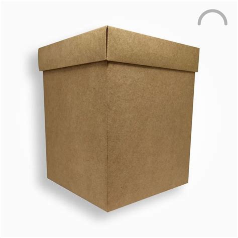 Caixa Panetone 500g A 750g Kraft Tampa Fundo 16x16x20 Cm 20 Unids