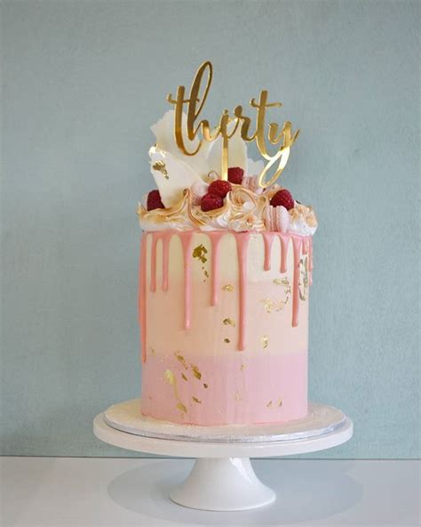 Image Result For Modern Birthday Cakes With Gold 30th Birthday Cake For Her Modern Birthday