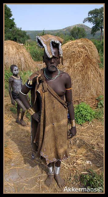 Mursi Tribe Girl Lip Plate Mago National Park Lower Omo Valley