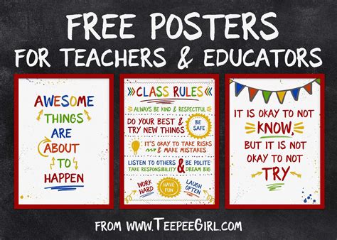 Free Printable Posters For Teachers | Free Printable