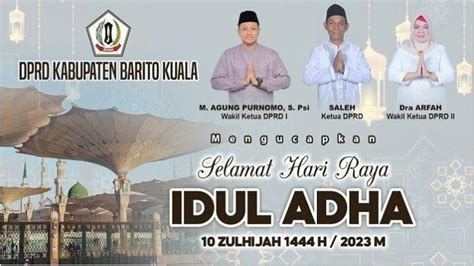 Dprd Batola Sampaikan Ucapan Selamat Hari Raya Idul Adha