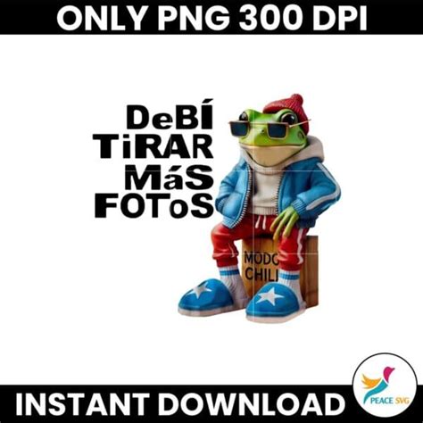 DeBÍ TiRAR MáS FOToS Funny Frog Concho Png PeaceSVG